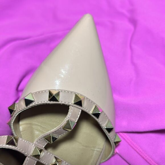 Valentino Garavani rockstud pointed toe mule leather studs 40 - Picture 4 of 4